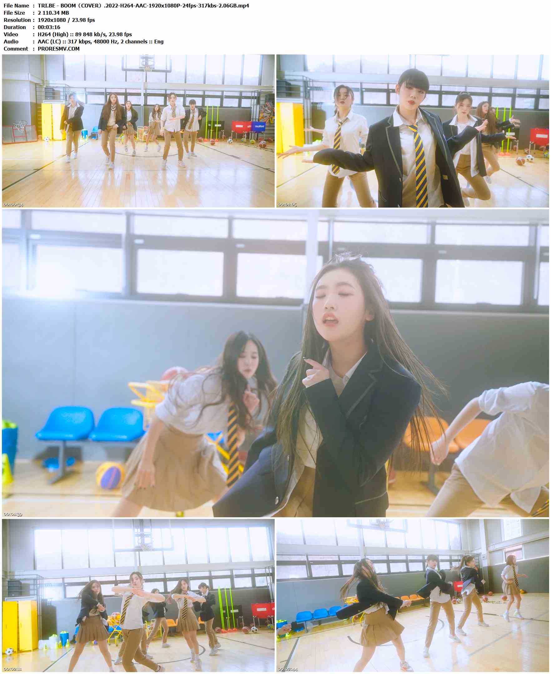 TRI.BE - BOOM（COVER）.2022-H264-AAC-1920x1080P-24fps-317kbs-2.06GB官方MV_高清MV